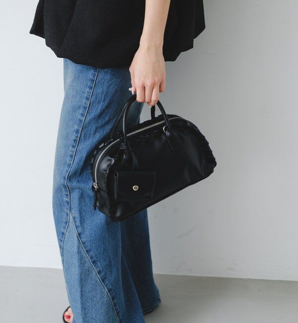  「【2WAY/500mlペットボトル収納可】ケースチャーム付ボストンバッグ」|ボストンバッグ|