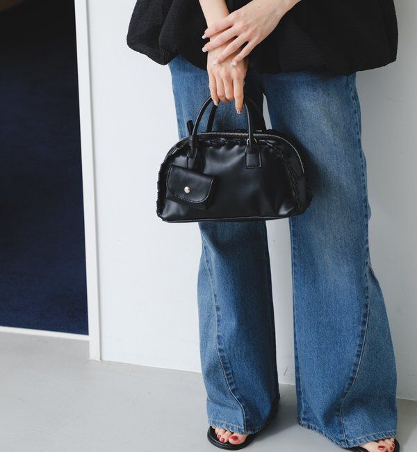  「【2WAY/500mlペットボトル収納可】ケースチャーム付ボストンバッグ」|ボストンバッグ|