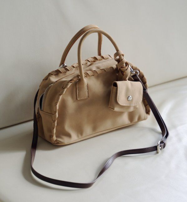  「【2WAY/500mlペットボトル収納可】ケースチャーム付ボストンバッグ」|ボストンバッグ|