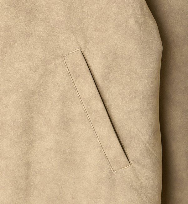  「【WHIMSIC/2サイズ展開】ヴィーガンレザーコーチジャケット」|ブルゾン・スタジャン|