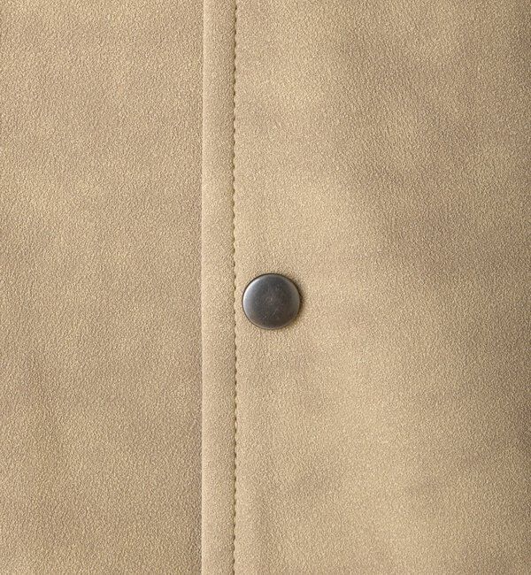  「【WHIMSIC/2サイズ展開】ヴィーガンレザーコーチジャケット」|ブルゾン・スタジャン|