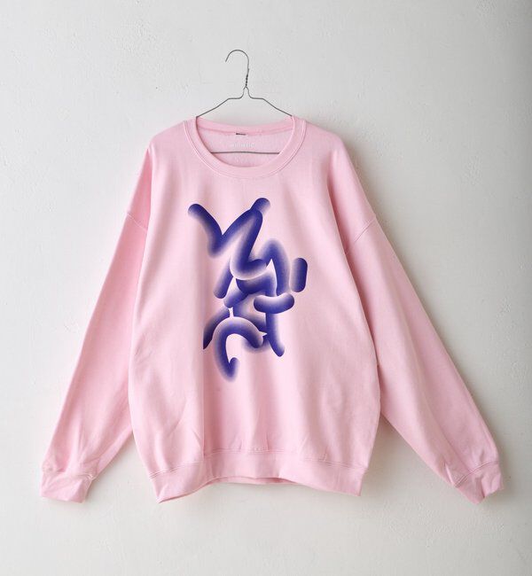  「【WHIMSIC】フローイング ロゴ シルクスクリーン スウェットプルオーバー」|Tシャツ・カットソー|