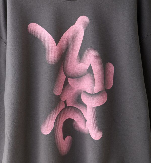  「【WHIMSIC】フローイング ロゴ シルクスクリーン スウェットプルオーバー」|Tシャツ・カットソー|