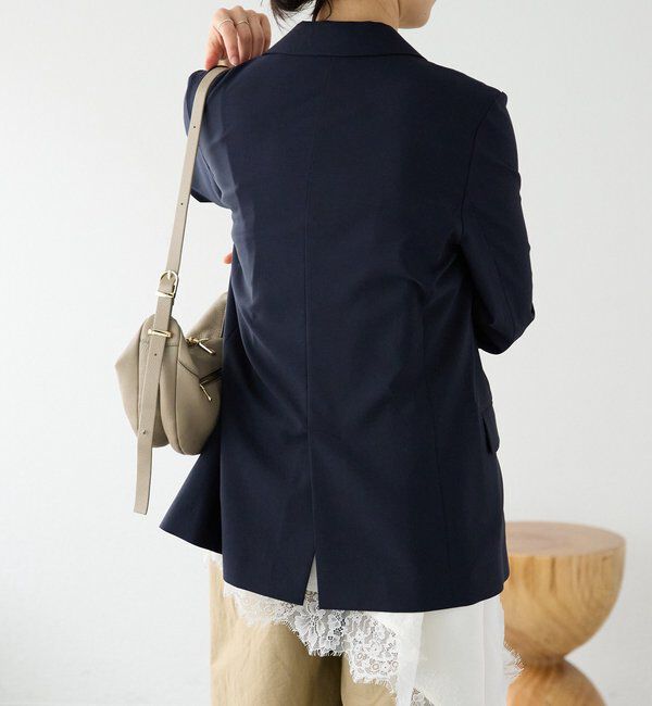  「【オンオフ着れる】ライトピークドラペルジャケット」|テーラードジャケット|