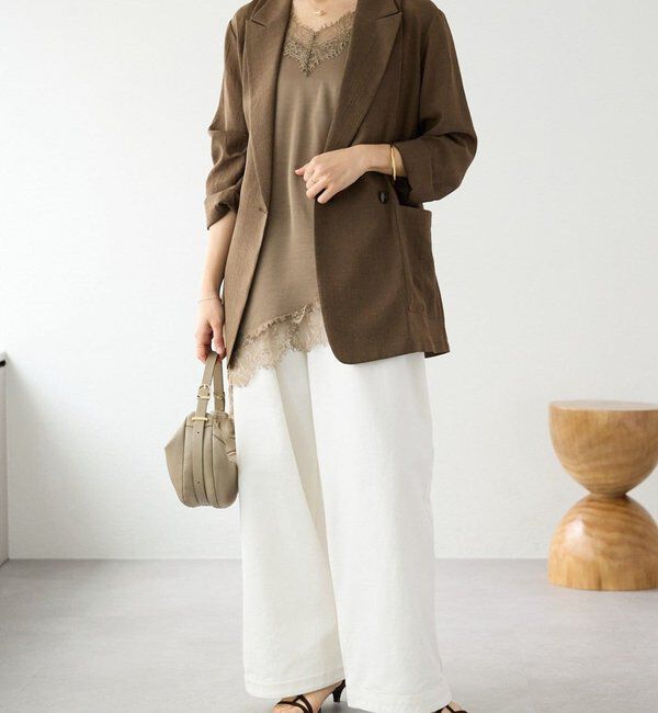  「予約【新色追加/ウォッシャブル】シアースラブオーバージャケット」|テーラードジャケット|