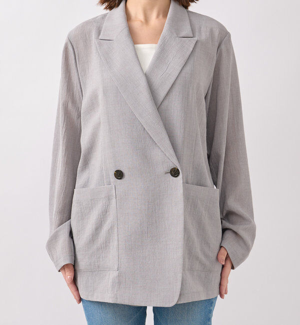  「予約【新色追加/ウォッシャブル】シアースラブオーバージャケット」|テーラードジャケット|