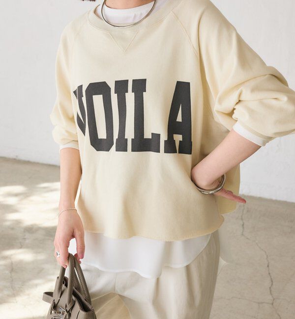  「【Yossshiiii企画】ワイドロゴカットオフスエット」|Tシャツ・カットソー|エクリュ