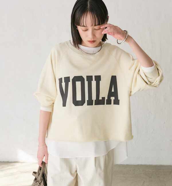  「【Yossshiiii企画】ワイドロゴカットオフスエット」|Tシャツ・カットソー|