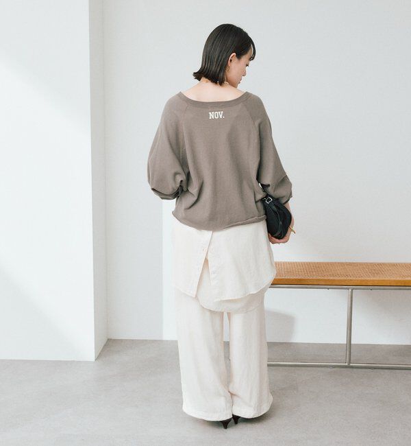  「【Yossshiiii企画】ワイドロゴカットオフスエット」|Tシャツ・カットソー|