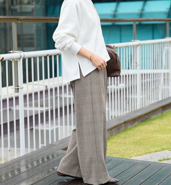  「【新色追加/抜け感◎】ハーフZIPスウェット」|Tシャツ・カットソー|