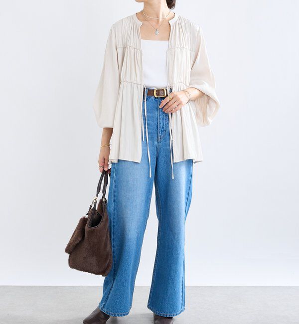  「【MONN.:.(モン)】バギーデニムパンツ」|デニム|