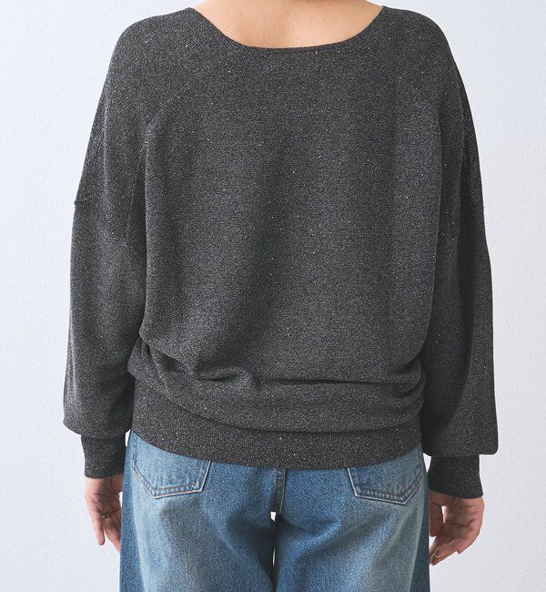  「【華やかな煌めき】ペーパースパングルニット」|ニット・セーター|