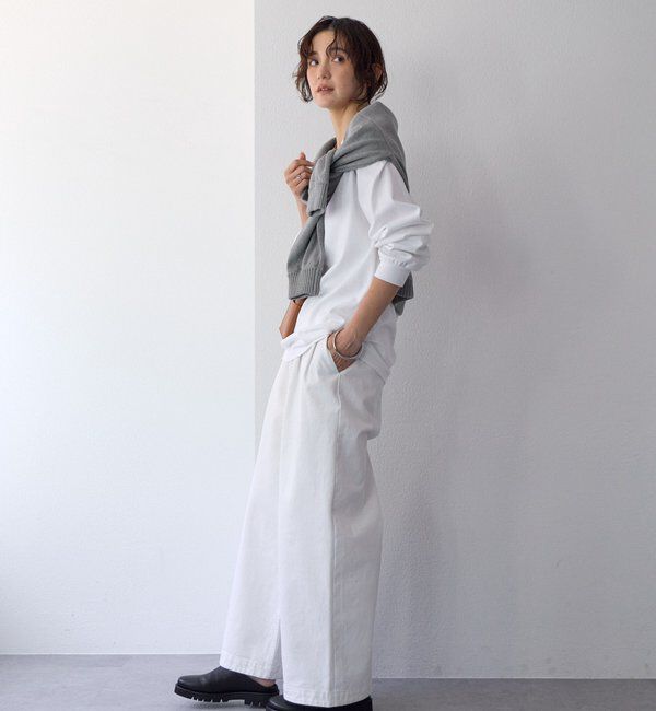  「【A・MONN(アモン)】ホワイトデニムパンツ」|デニム|