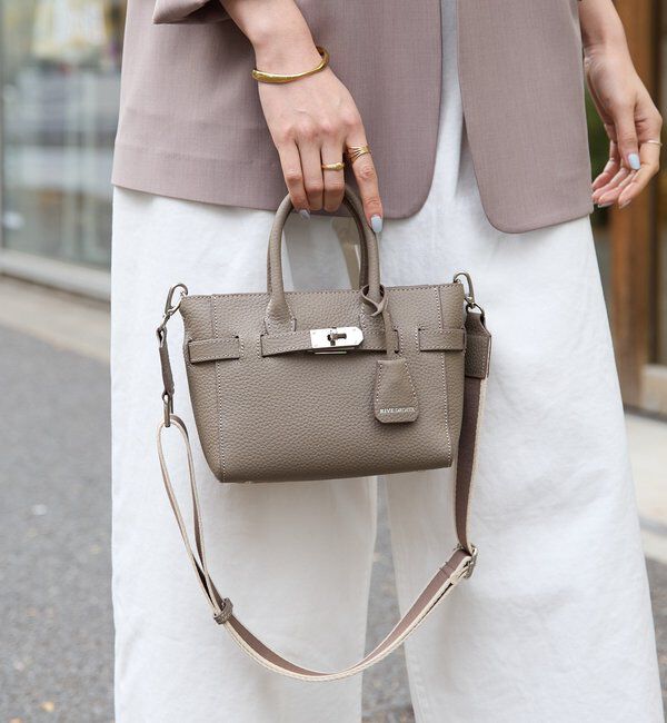  「【実用性抜群】ひねり金具ミニトートバッグ」|クラッチバッグ|