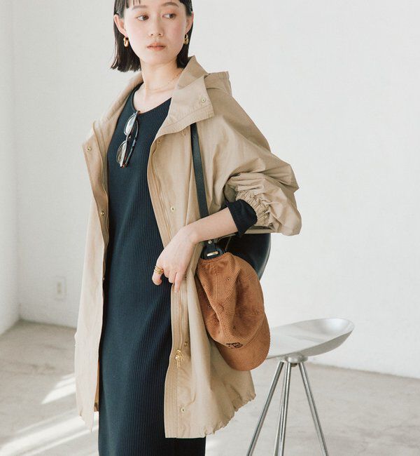  「【花粉ガード・撥水加工・UVカット機能】ドルマンフーディライトコート」|その他|