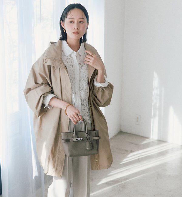  「【花粉ガード・撥水加工・UVカット機能】ドルマンフーディライトコート」|その他|