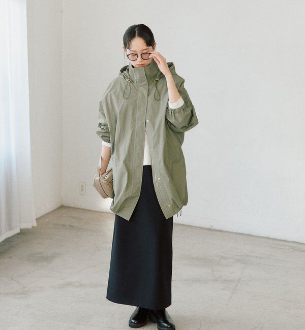  「【花粉ガード・撥水加工・UVカット機能】ドルマンフーディライトコート」|その他|