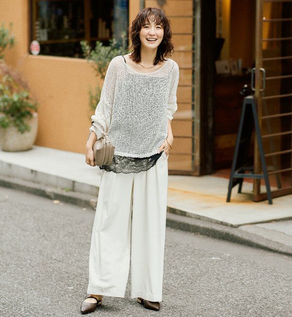  「【ご好評につき再販売開始！】テープヤーンボートネックニット」|ニット・セーター|