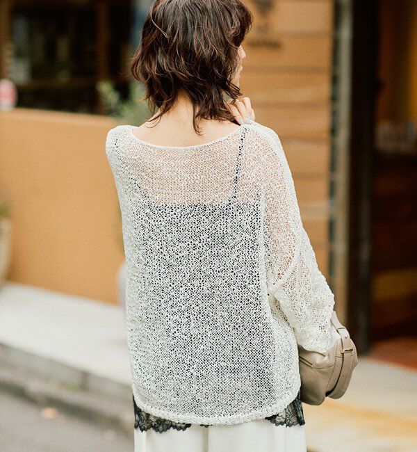  「【ご好評につき再販売開始！】テープヤーンボートネックニット」|ニット・セーター|