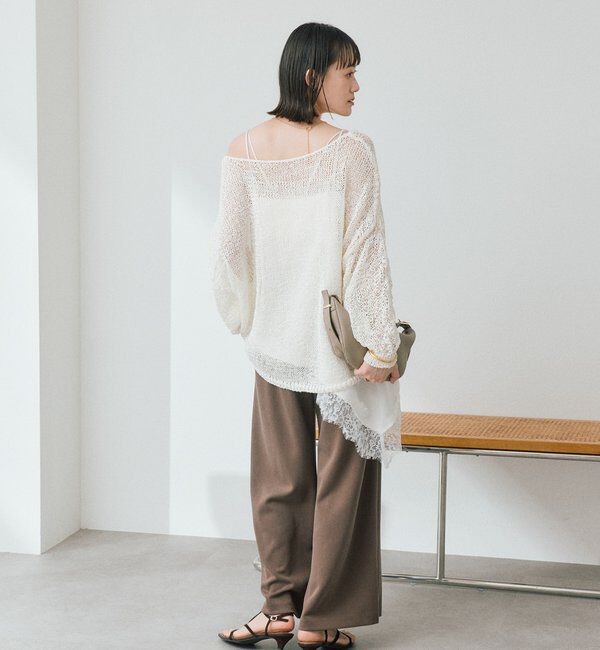  「【ご好評につき再販売開始！】テープヤーンボートネックニット」|ニット・セーター|