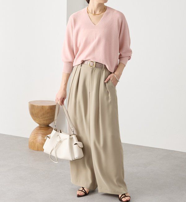  「【軽くしなやかな着心地】ライトギマバックボリュームニット」|ニット・セーター|