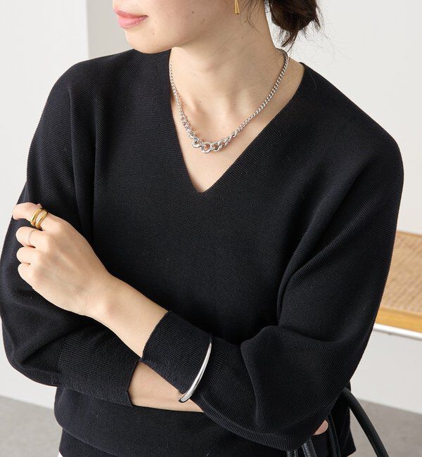  「【軽くしなやかな着心地】ライトギマバックボリュームニット」|ニット・セーター|