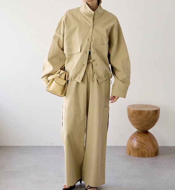  「【A・MONN(アモン)】ミリタリースタンドシャツ」|シャツ・ブラウス|