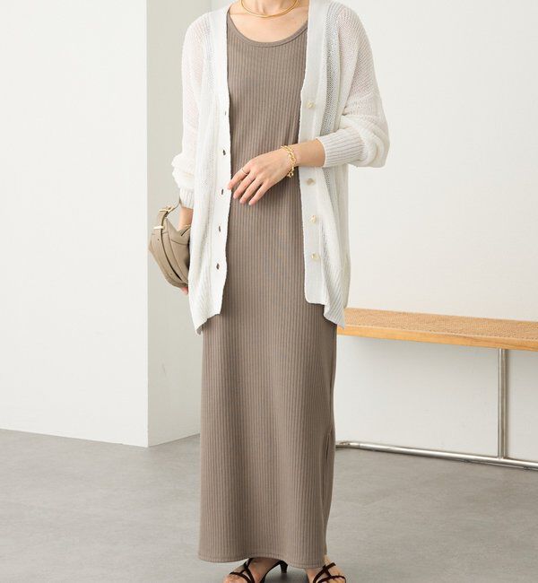  「【シリーズ累計販売数一万枚突破！】2WAYリブタンクワンピース」|ワンピース|モカ