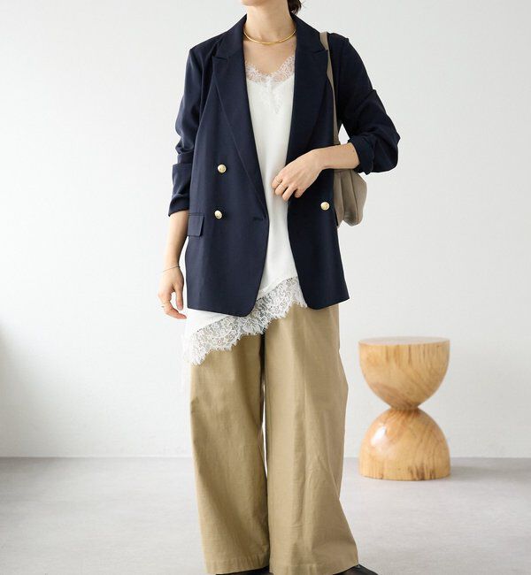  「予約【ご好評につき追加販売決定！】バイアスヘムレースキャミソール」|シャツ・ブラウス|