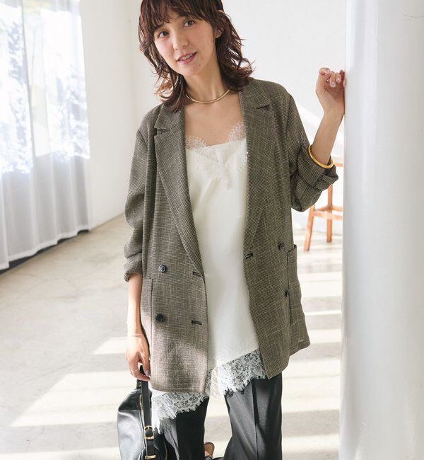  「予約【ご好評につき追加販売決定！】バイアスヘムレースキャミソール」|シャツ・ブラウス|