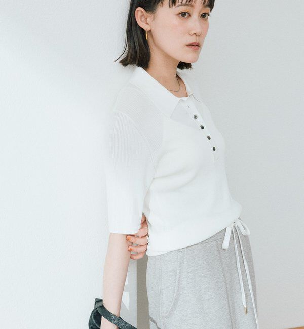  「【オンオフ使える】クールフィールポロニット」|ニット・セーター|