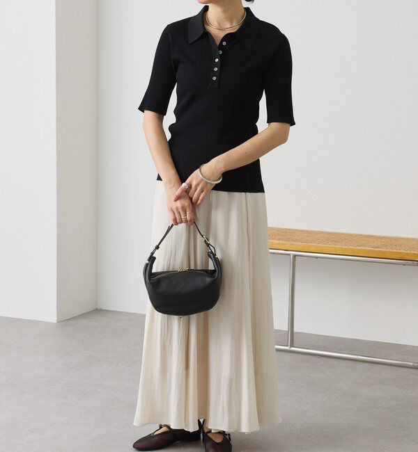  「【オンオフ使える】クールフィールポロニット」|ニット・セーター|