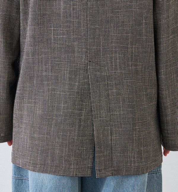  「予約【洗練されたムードに】カラミチェックオーバージャケット」|テーラードジャケット|