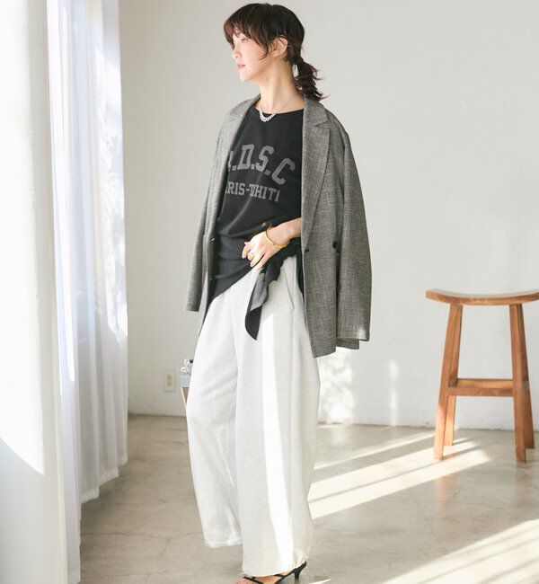  「予約【洗練されたムードに】カラミチェックオーバージャケット」|テーラードジャケット|