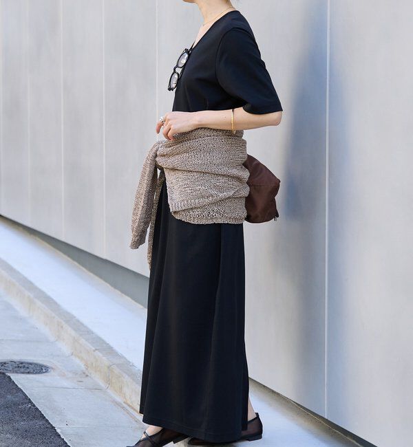  「【接触冷感・紫外線防止素材】ゴブソデカットソーワンピース」|ワンピース|