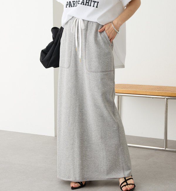  「予約【イージーな着心地】スエットロングスカート」|スカート|