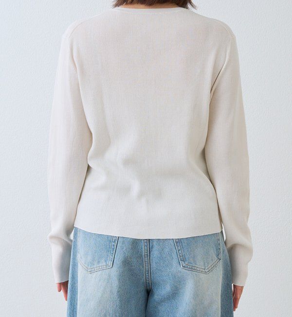  「予約【アンサンブル対応可】コットンリブカーディガン」|カーディガン|