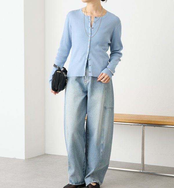  「予約【アンサンブル対応可】コットンリブカーディガン」|カーディガン|