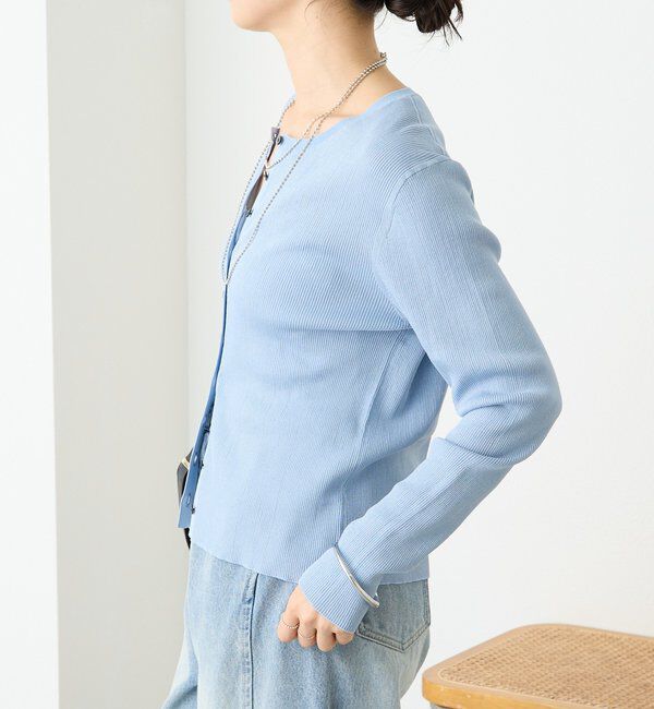  「予約【アンサンブル対応可】コットンリブカーディガン」|カーディガン|