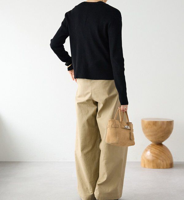  「予約【アンサンブル対応可】コットンリブカーディガン」|カーディガン|