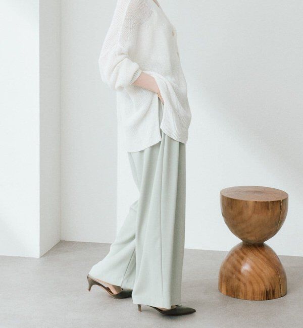  「予約【前後2WAY仕様】リネンブレンド2WAYカーデ」|カーディガン|