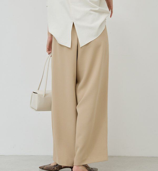  「【CHIHAYAコラボ】スウェードライクタックイージーパンツ」|チノ|