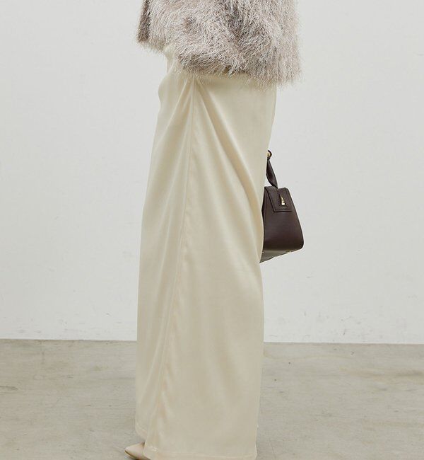  「【ルミネ限定カラー】【手洗い可能】ストレッチサテンタイトスカート」|スカート|