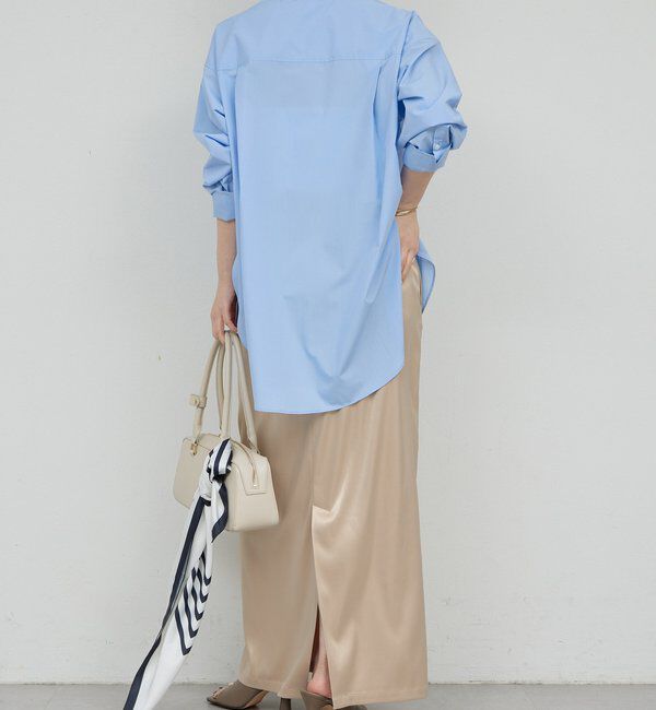  「【ルミネ限定カラー】【手洗い可能】ストレッチサテンタイトスカート」|スカート|