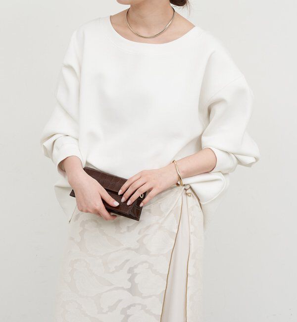  「【新色BR登場！】【大人のスウェット】ボートネックスウェット」|Tシャツ・カットソー|