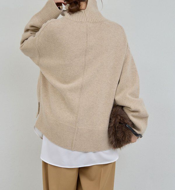  「【手洗い可】ウールタートルプルオーバー」|ニット・セーター|