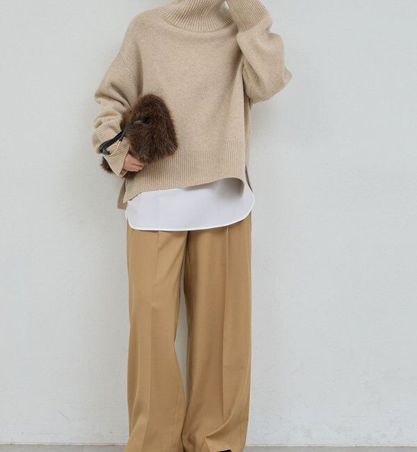  「【手洗い可】ウールタートルプルオーバー」|ニット・セーター|