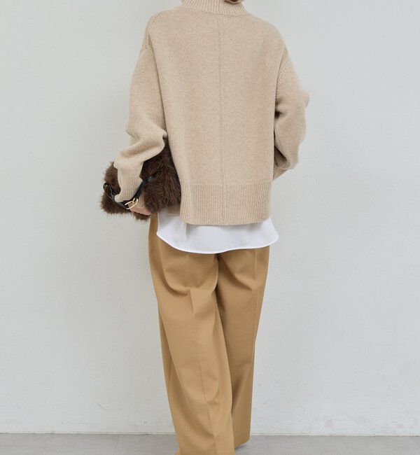  「【手洗い可】ウールタートルプルオーバー」|ニット・セーター|