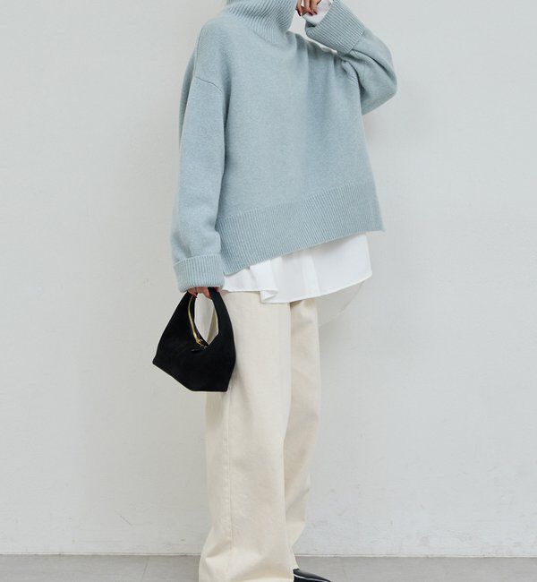  「【手洗い可】ウールタートルプルオーバー」|ニット・セーター|