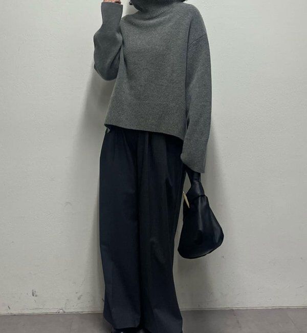  「【手洗い可】ウールタートルプルオーバー」|ニット・セーター|